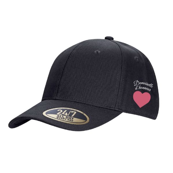 Image de cap12-Casquette coeur-Demoiselle d'honneur-Mariée